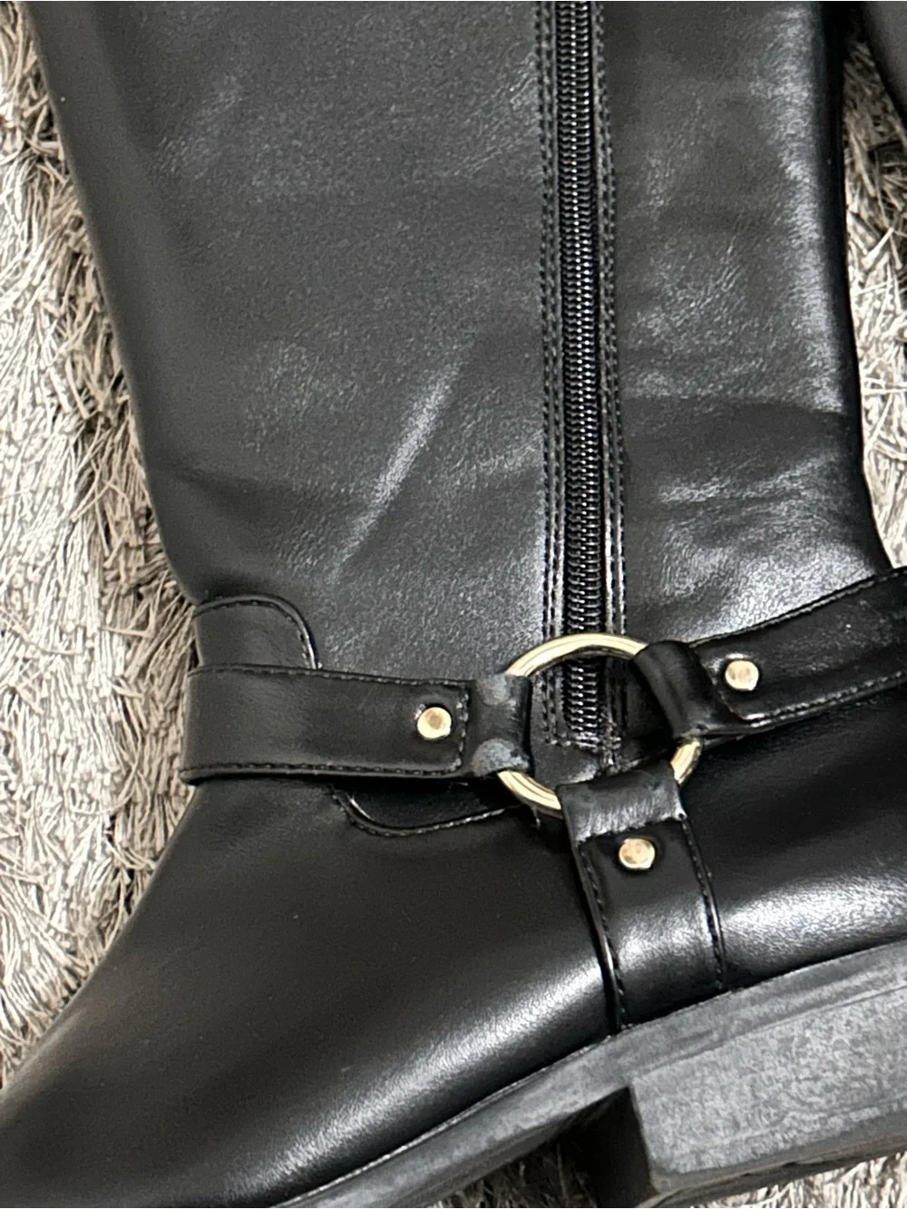Sam & Libby Black Leather Boots